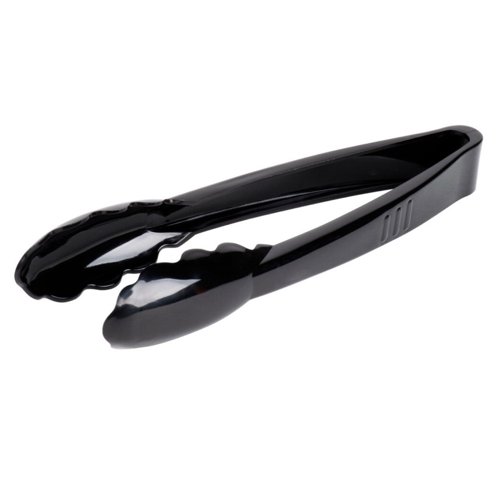 💝10/$10💝 Black Plastic Serving Tong, Fineline item 3390